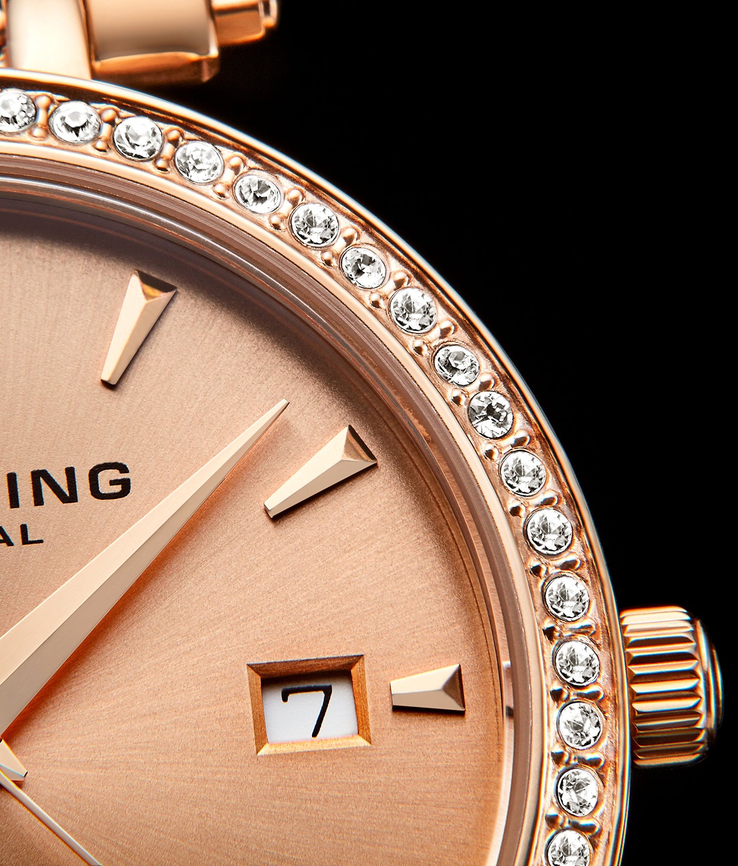 Stuhrling Original Vogue Analog Rose Gold Dial Women's Watch-3929