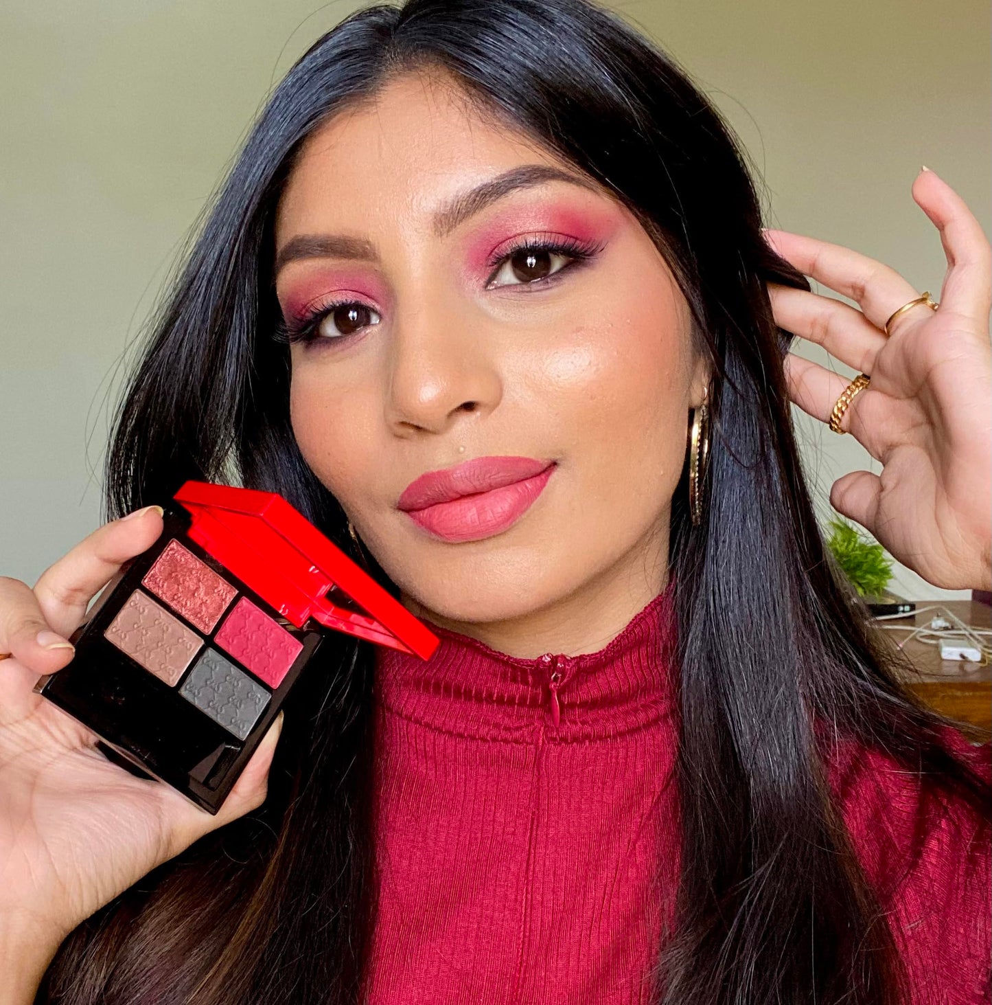 Charmacy Milano Gradient Eyeshadow Palette (Size 02) - 7.2g, Metallic Effect, Rich Pigment, Soft Texture, Mini Palette, Long Wear, Minimall Fallout, Long Wear, Vegan, Toxin Free