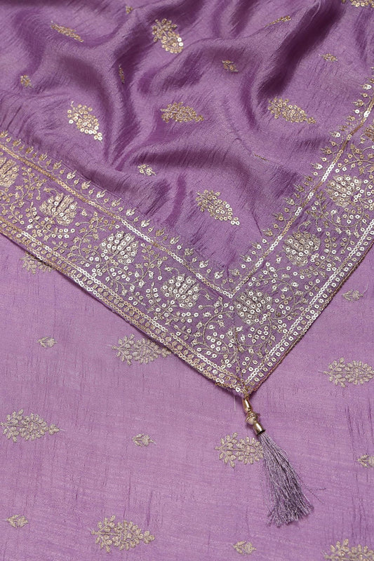 Soch Womens Vichitra Embroidered Suit Set