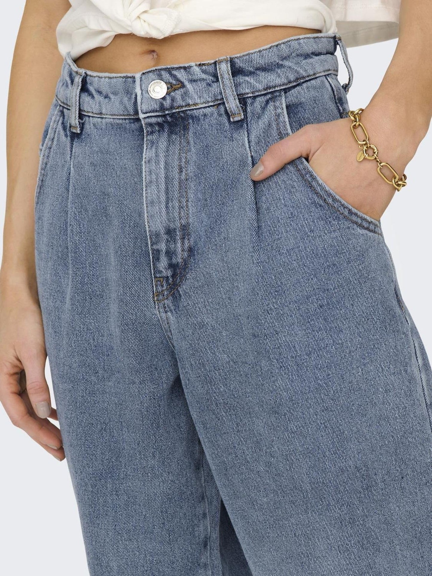 ONLY Straight Fit Jeans (15216530_Light Blue Denim_M/32)