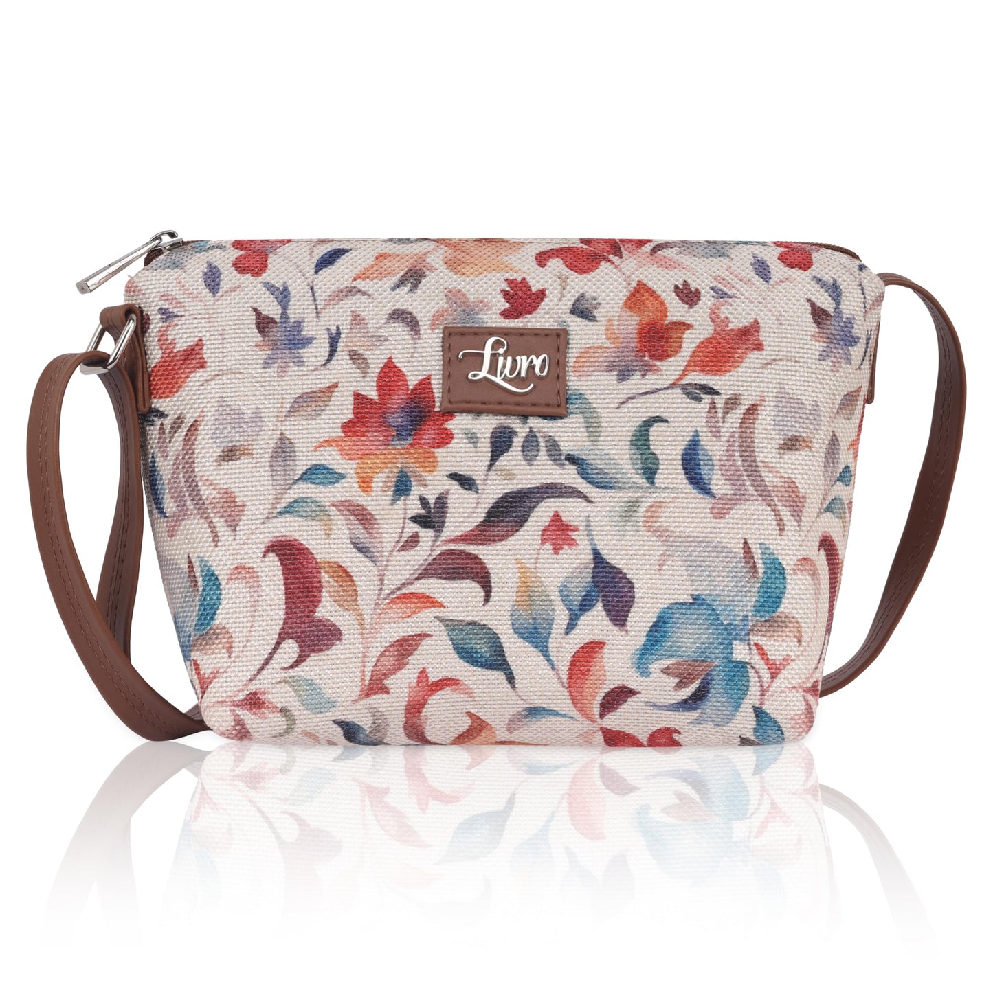LIVRO Stylish Vegan Leather Sling Bag for Women – Latest Trendy Crossbody Sling Bag for Girls | Lightweight & Durable slingbag for Everyday Casual Use, Travel & Outings | LV Carry Bag