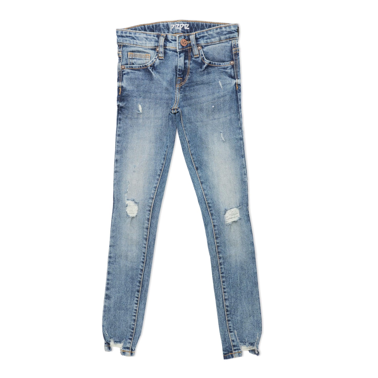 Pepe Jeans Girl's Skinny Jeans (PG201603Q05_Light Used_14)
