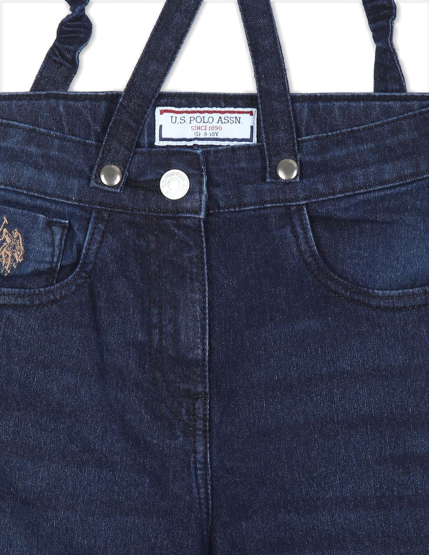 U.S. POLO ASSN. Girl's Regular Jeans (UGJEN0089_DK. Blue_S)