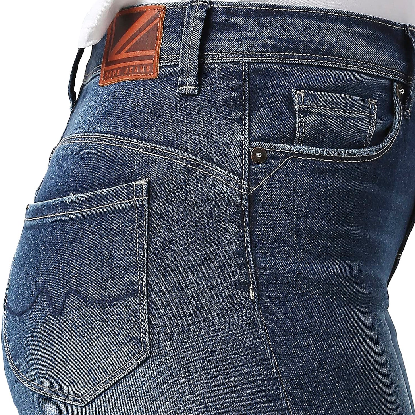 Pepe Jeans Women's High Rise Bootcut Fit Jeans Dark Used