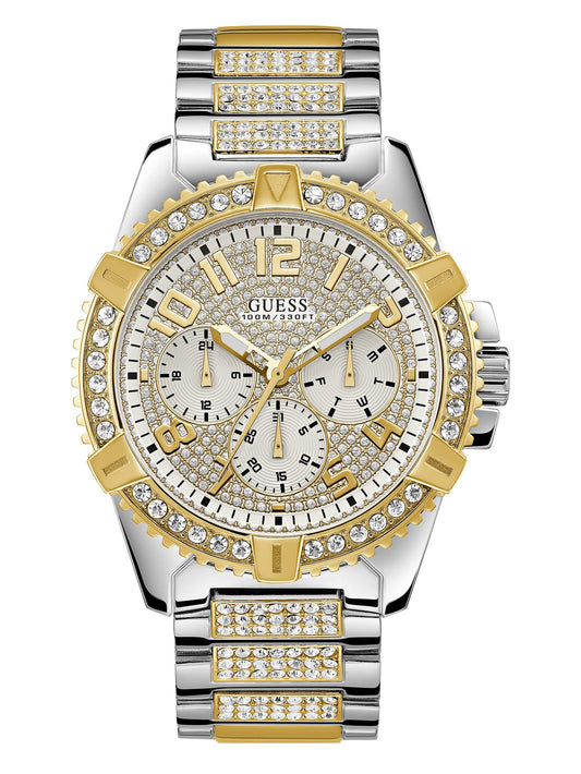 GUESS Men's Quartz Stainless Steel Casual Watch, Color:Two Tone (Model: U0799G4)