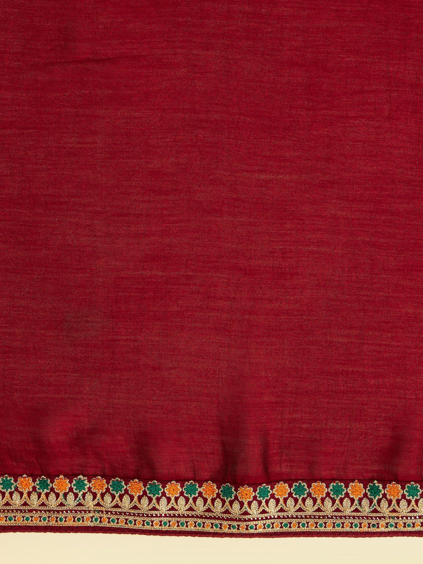 MOHEY Women's Art Silk Embroidery|Stone Work| Zari Weave Saree(Maroon)