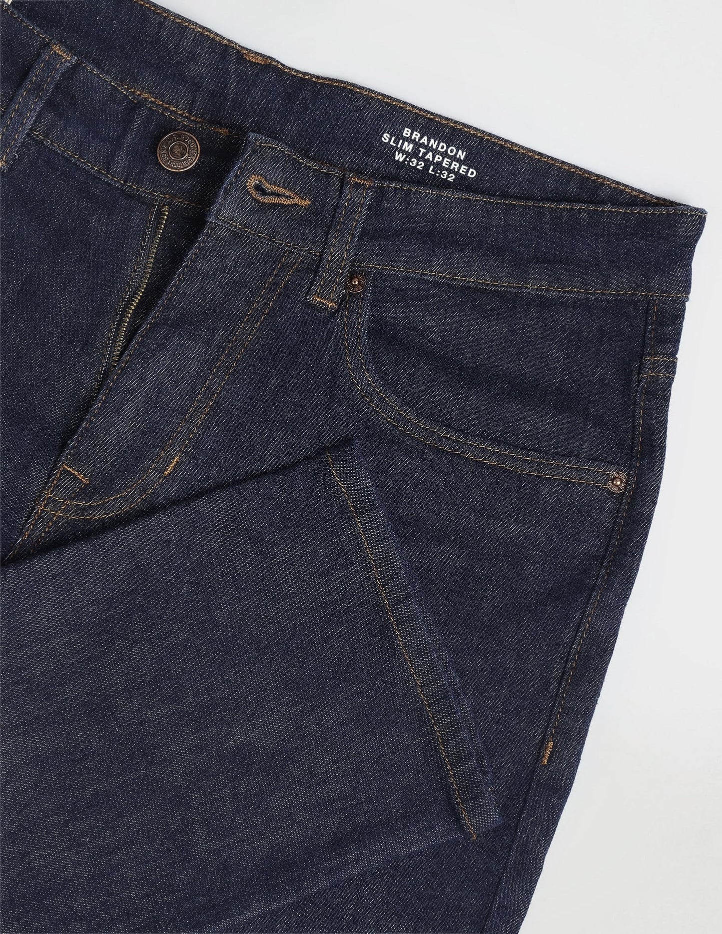 U.S. POLO ASSN. Men's Slim Mid Rise Jeans (UDJENO1281 Blue, 32