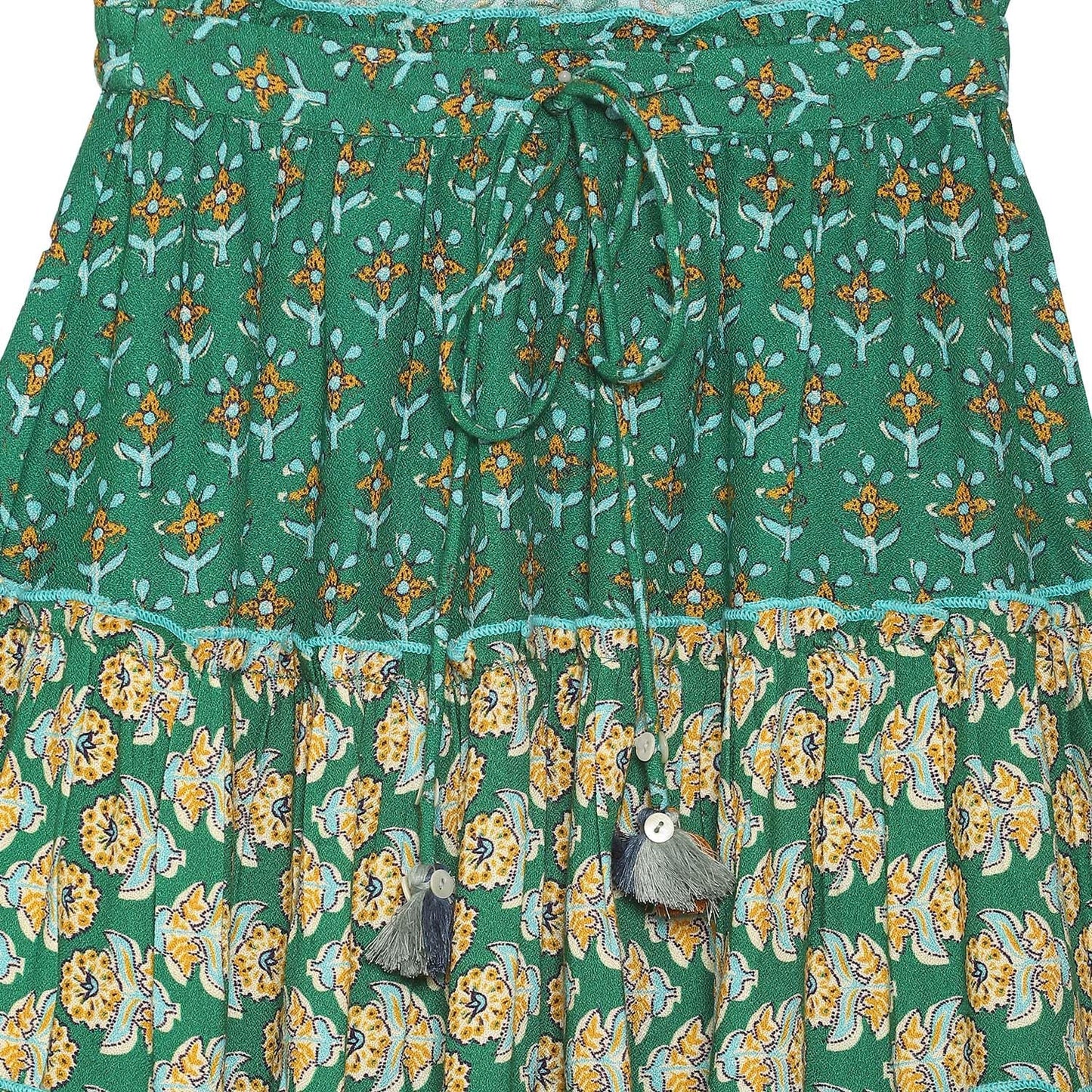 BIBA Girl Printed Kid(KW5563_Green_9)