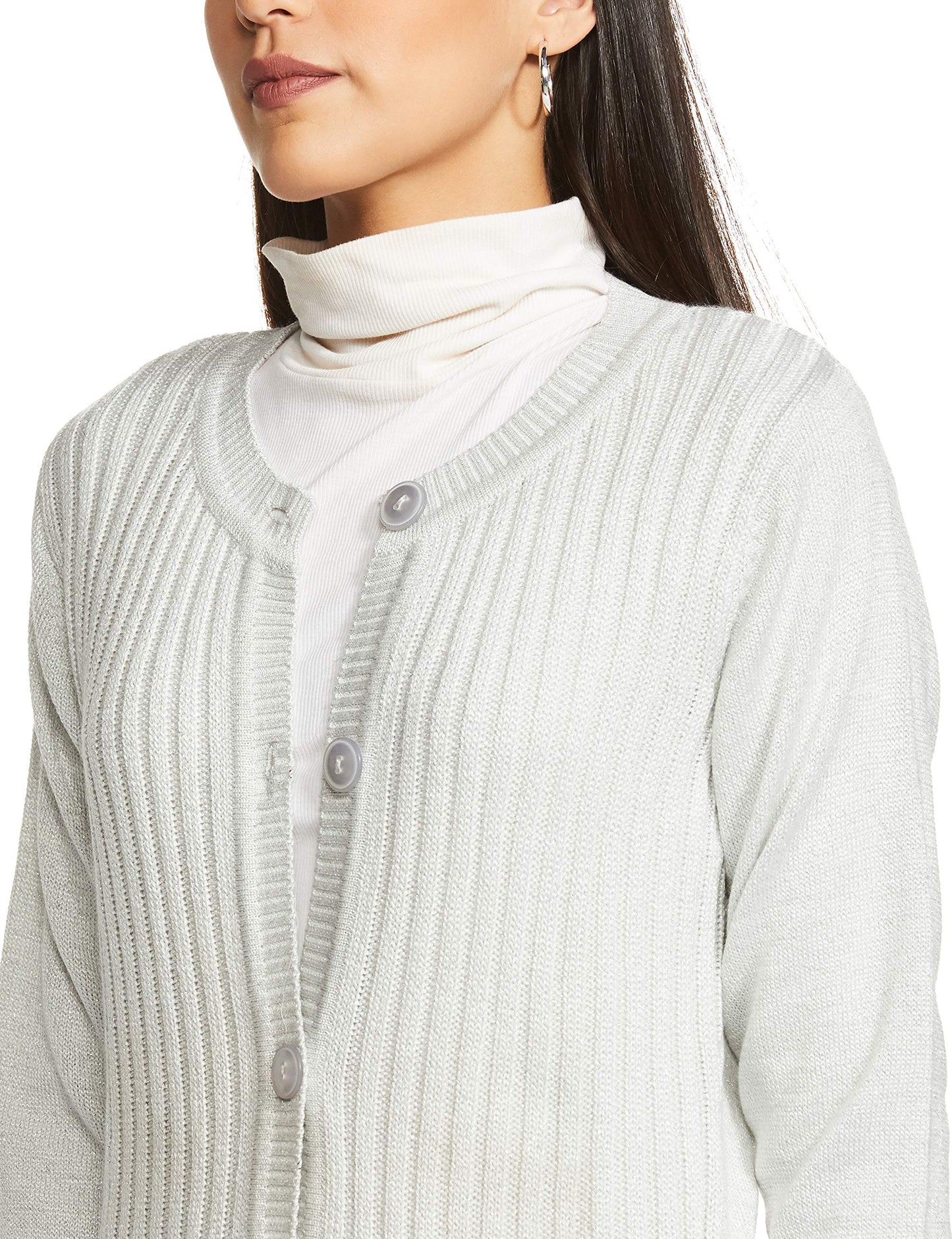 Aurelia Women's Synthetic Sweater (18AUA40008-300286_White_Medium)
