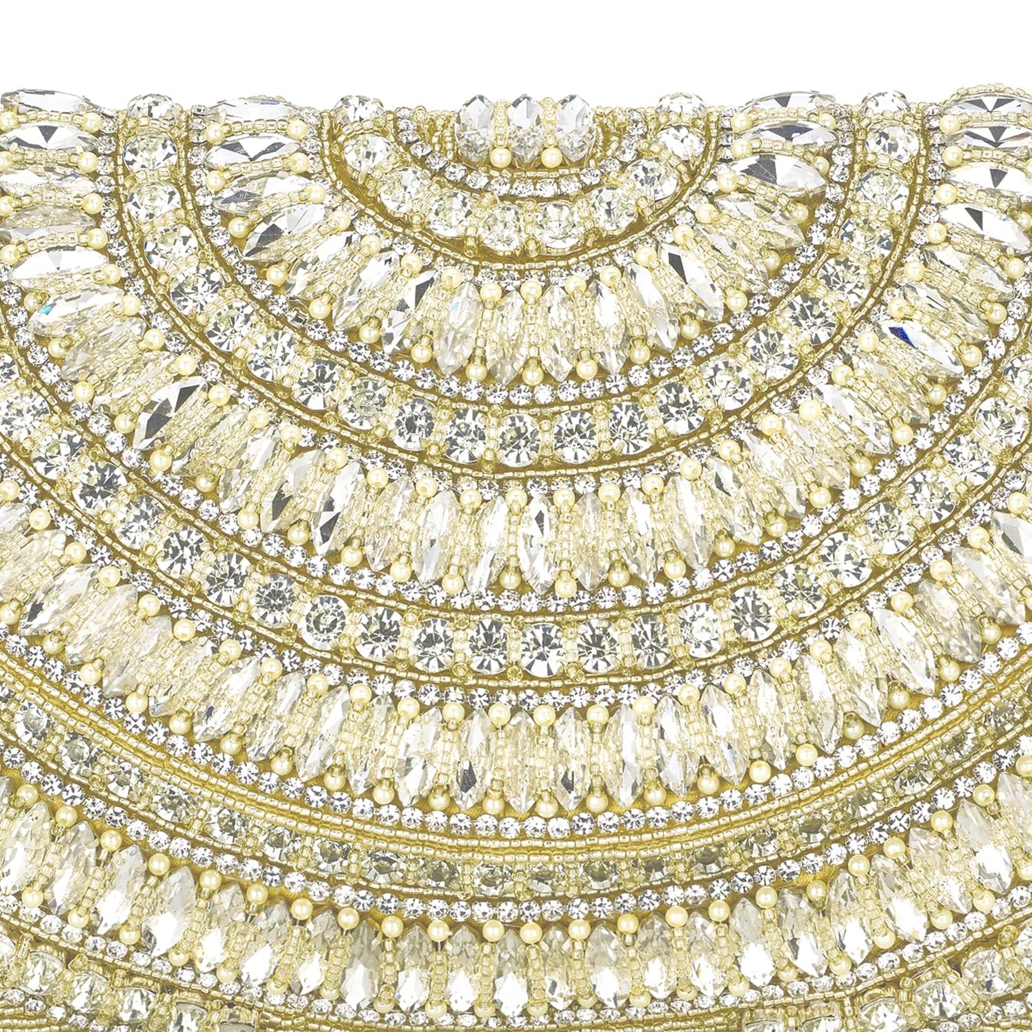 Peora Clutch Purses for Women Wedding Handmade Evening Handbags Party Bridal Clutch (C96G)