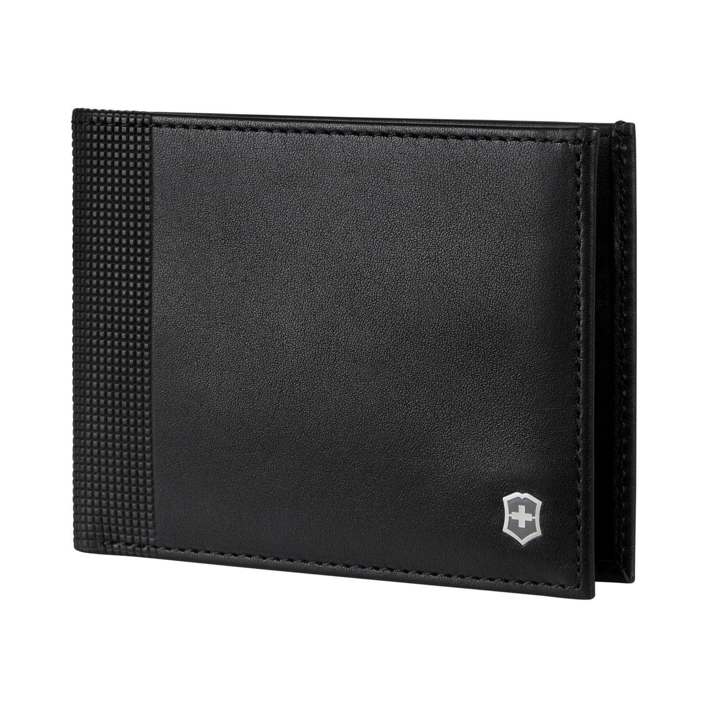 Victorinox Unisex Leather Altius Alox, Slim Bi-Fold Wallet, Black (611573)