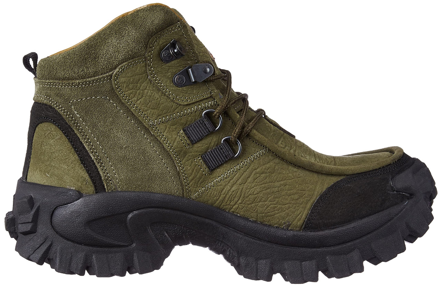 Woodland Mens GB 0433107ONW Olive Green Ankle Boot - 7 UK (41 EU) (GB 0433107ONW)