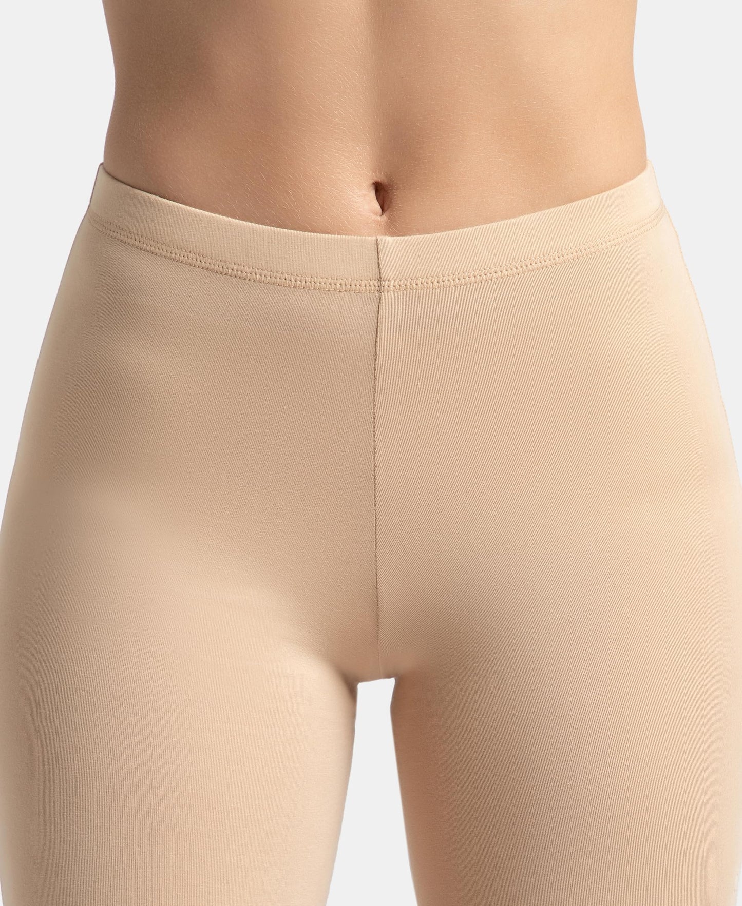 Jockey Women's Cotton Shorts (Pack of 1) (1529_Skin_L_Skin_L)