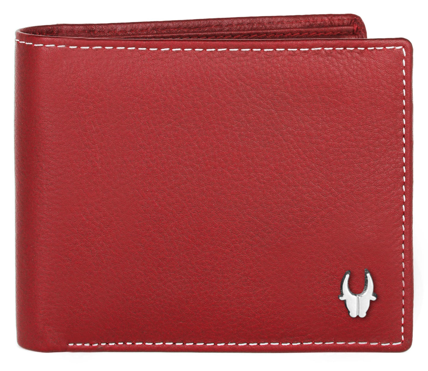 WildHorn Men Leather RFID Protected Wallet, Red