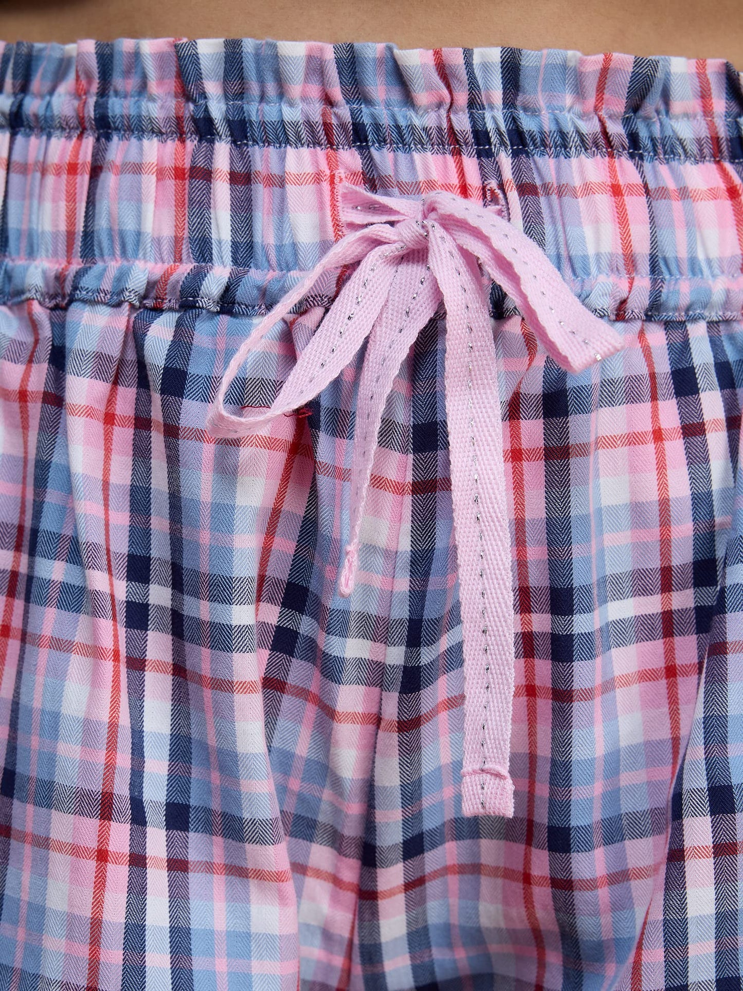 NYKD Cotton Plaid Shorts | Pocketed | Cotton | Pull On- NYS131 - Lavender Plaid-L