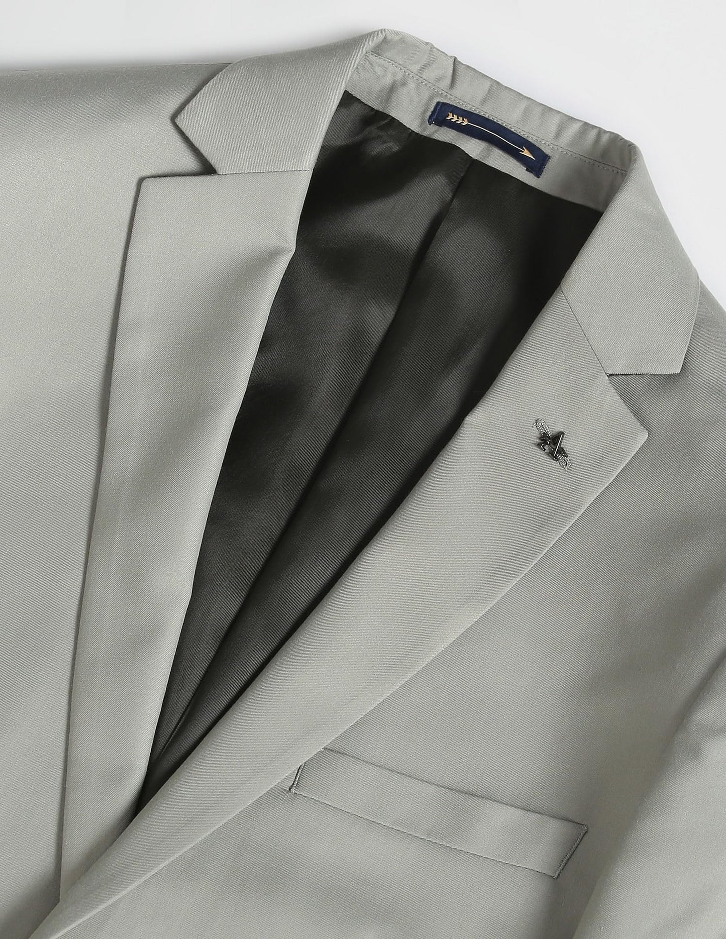 Arrow Men's Polyester Double Breasted Business Suit Pants Set (ARAGSU5601_Sage Green