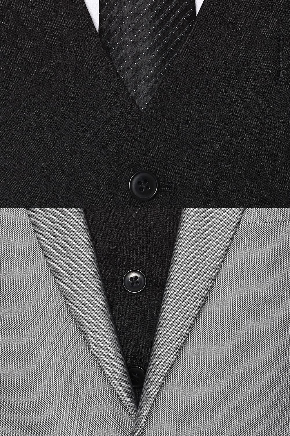 Van Heusen Men's Poly Viscose Notch Lapel Suit (VHSUCSLPF96161_Grey_36 regularW x N/AL)