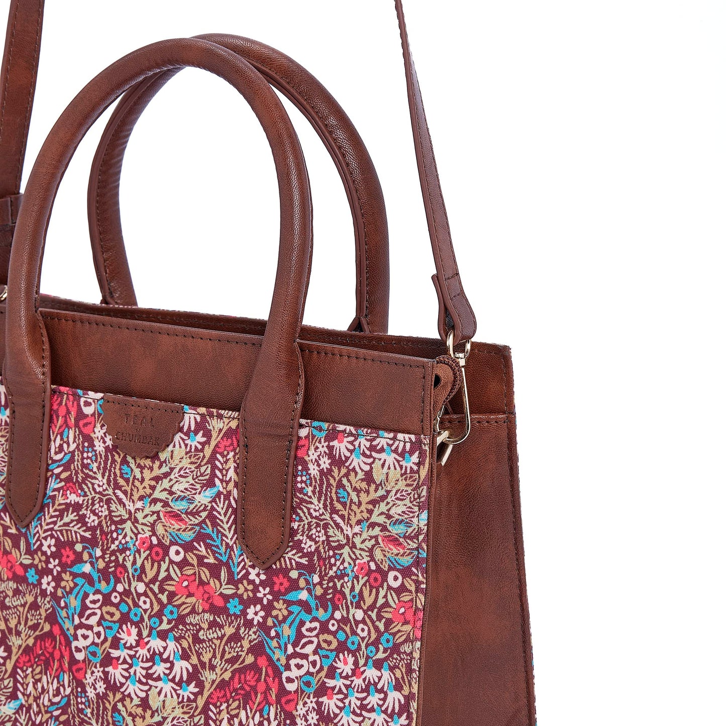 TEAL BY CHUMBAK Office Tote Bag for Women | Stylish Shoulder Bags for College | Professional Canvas Tote Bag | Laptop-Friendly College Bag