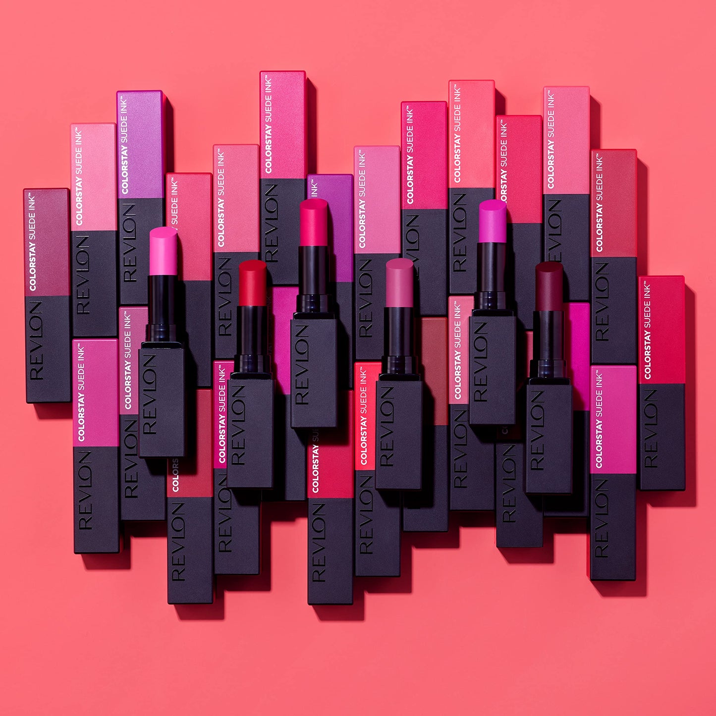 REVLON Lipstick, ColorStay Suede Ink, Built-in Primer, Infused with Vitamin E, Waterproof, Smudgeproof, Matte Color, 019 In the Zone (Pack of 1)