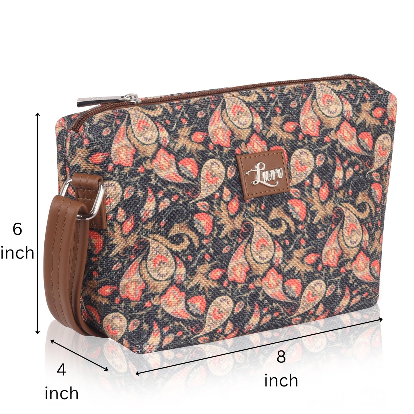 LIVRO Stylish Vegan Leather Sling Bag for Women – Latest Trendy Crossbody Sling Bag for Girls | Lightweight & Durable slingbag for Everyday Casual Use, Travel & Outings | LV Carry Bag
