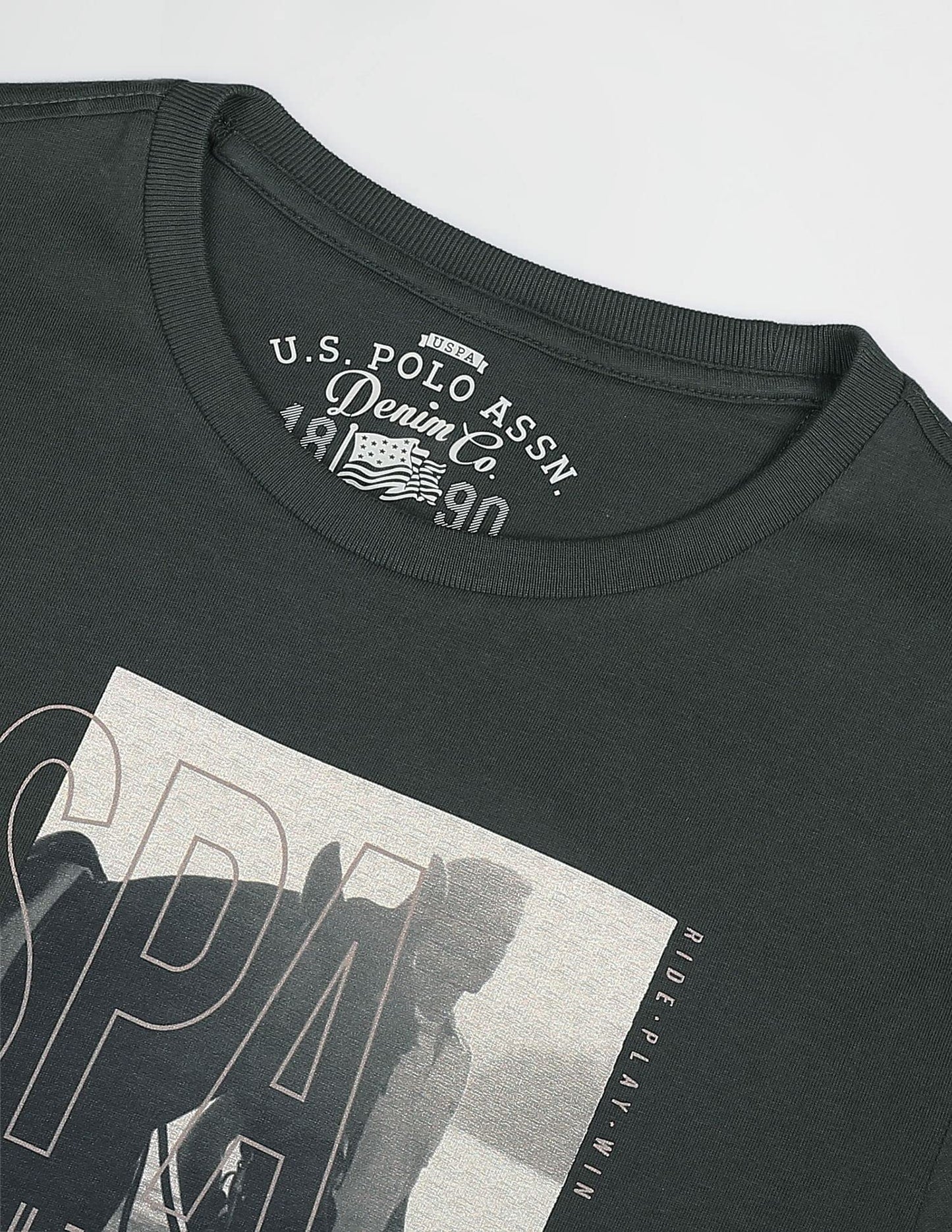 U.S. POLO ASSN. Men's Regular Fit T-Shirt (UDTSHF0240_Olive