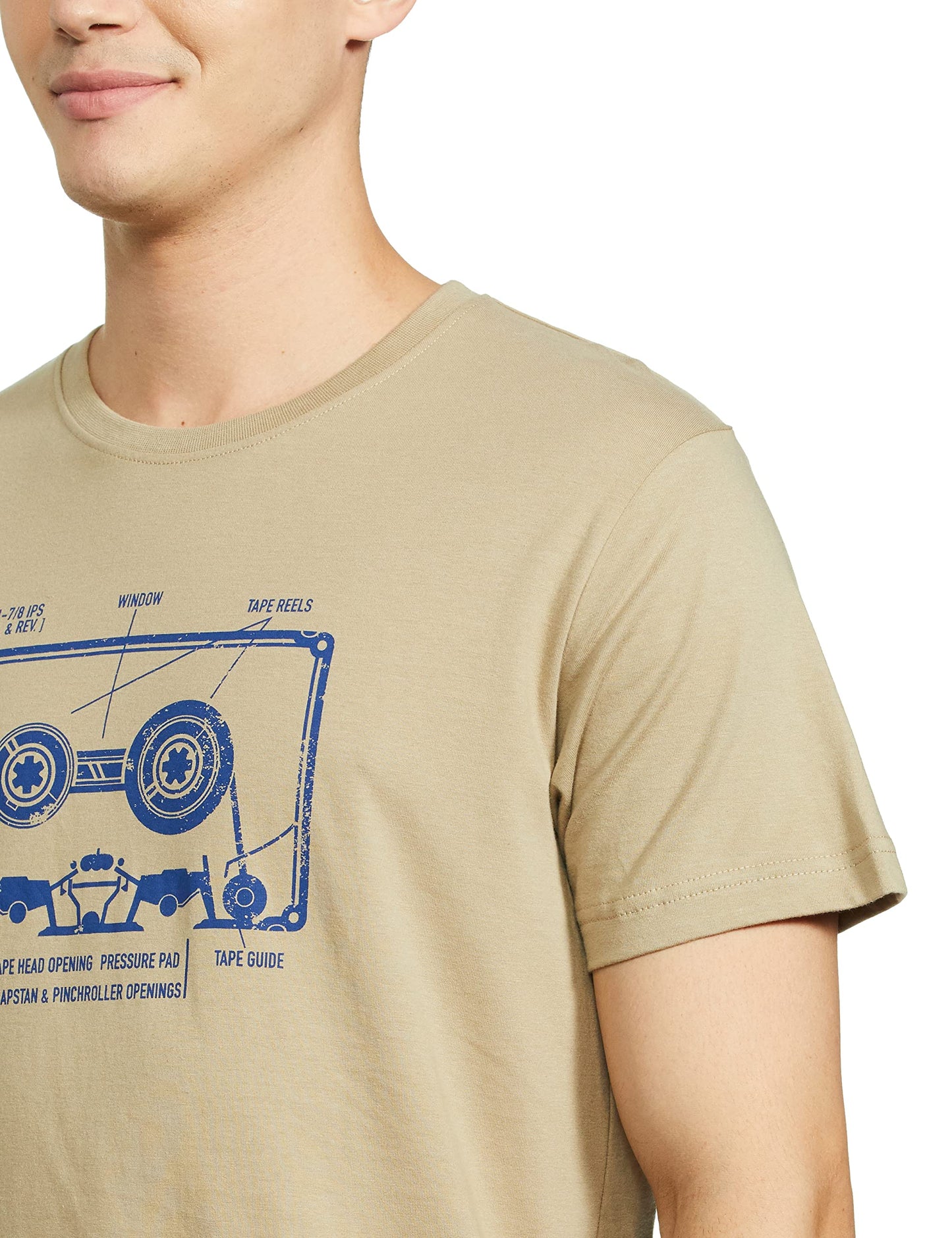 Max Cotton Men Graphic Printed Slim Fit T-Shirt_CABCPA22P911STGREY_L Grey