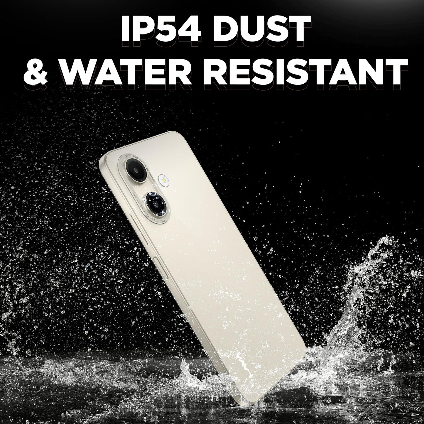 Lava Bold N1 (Sparkling Ivory, 4 GB RAM, 64 GB Storage)| 6.75" (90 Hz) HD+ Display | 13MP AI Dual Rear Camera | 5000 mAh Battery | Secure Face Unlock | Fingerprint Reader | Charger & Phone-Case in Box