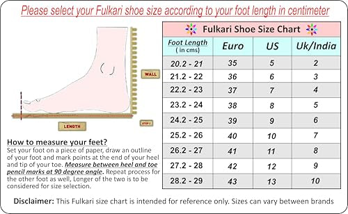 Fulkari Women Green Lotus Gold Casual Genuine Soft Leather Jutis | Bite and Pinch Free Juttis | Punjabi Jutti | Girl's Office Flat Ladies Mojari | dailywear Ethnic Juti | 37