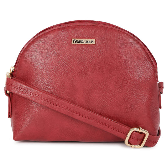 Fastrack Textured Women Sling Bag for Women, Ladies & Girls | Made of Premium PU Material | Slings for Casual Carry