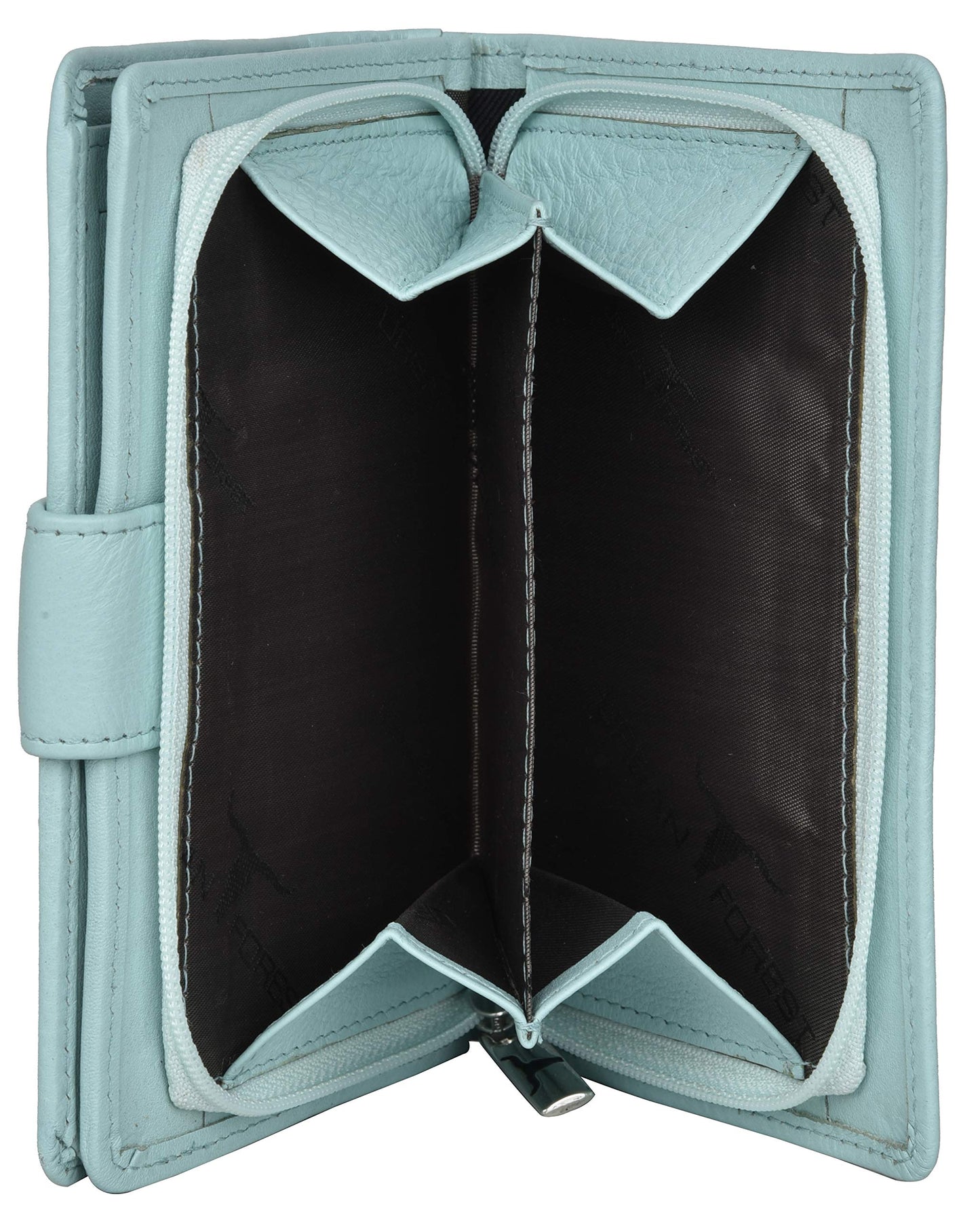 URBAN FOREST Arya Pastel Blue Leather Wallet for Women