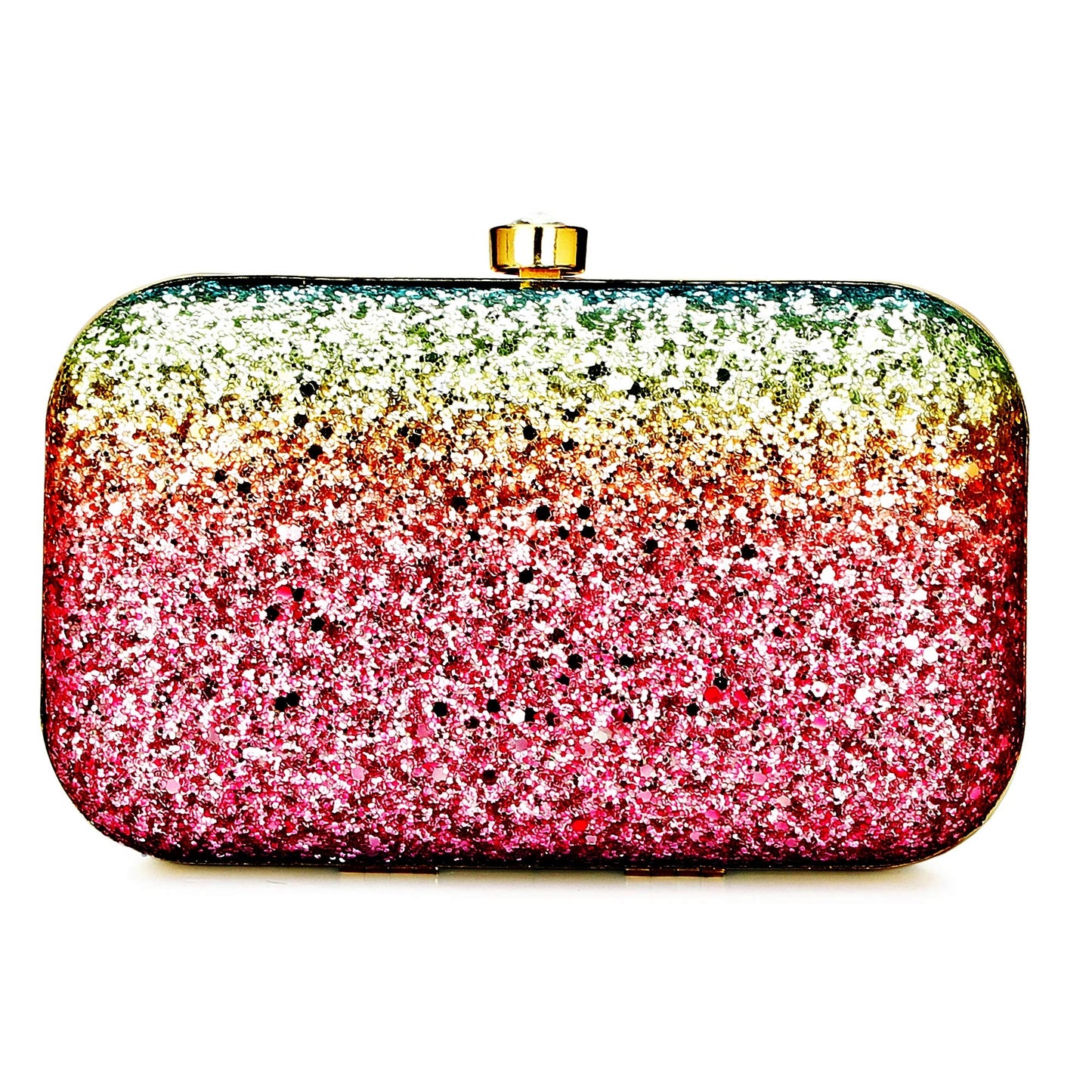 TOOBA Womens Handicraft Hand Embroidered Box Clutch Bag Purse For Bridal, Casual, Wedding Bag for Women & Girls Multi