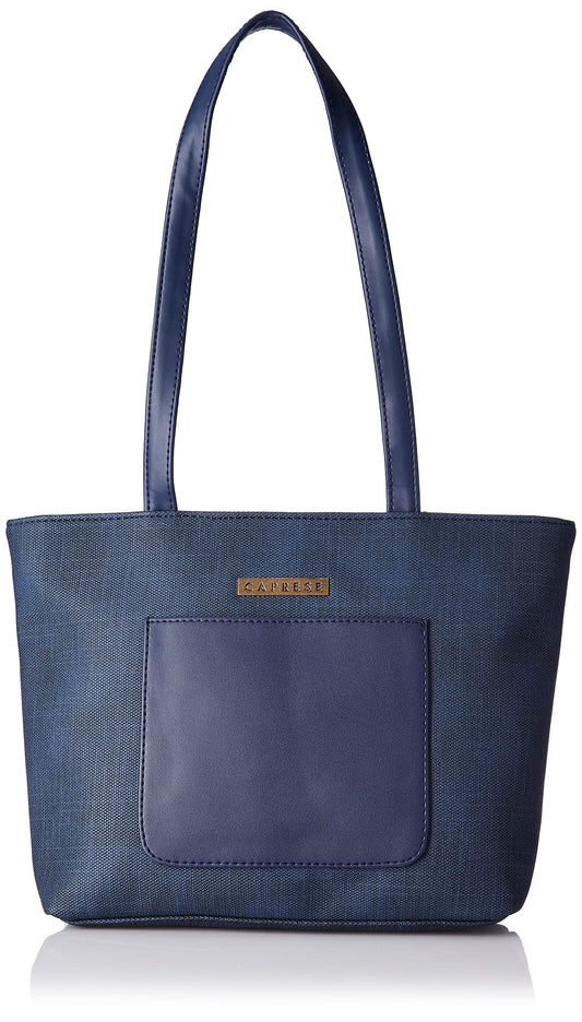 Caprese womens MILAN T Medium NAVY Tote Bag