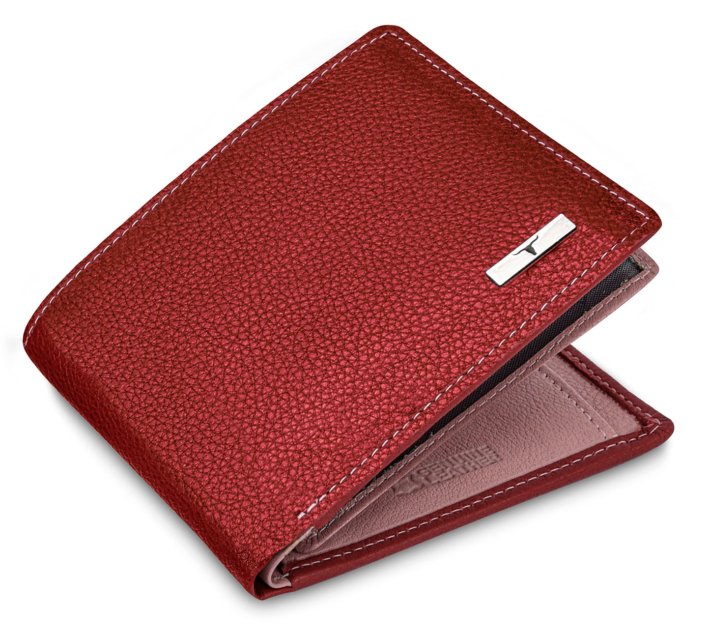 URBAN FOREST Kyle Red/Pink Leather Wallet for Women