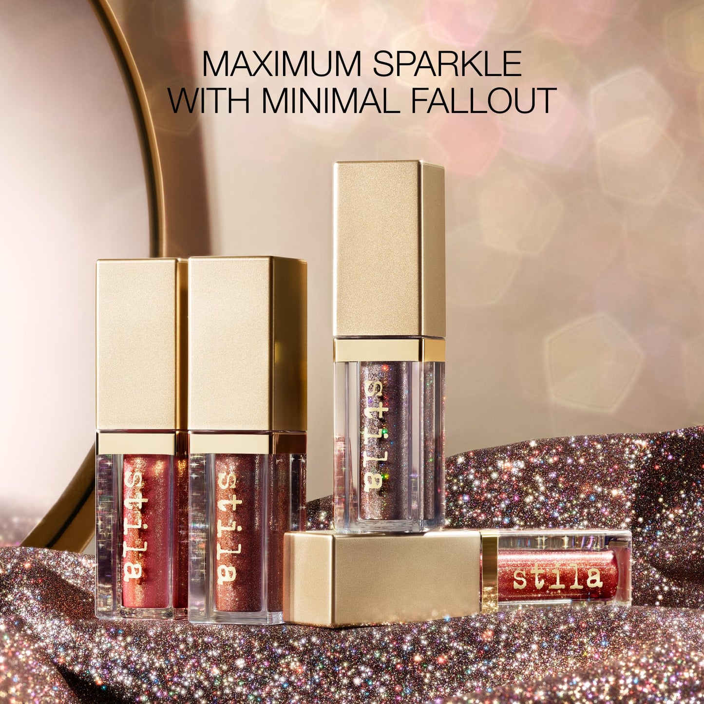 Stila Cosmetics Glitter & Glow Eye Shadow – Diamond Dust | Lightweight, Water-Infused Formula with Pearl & Glitter for Maximum Sparkle, Smooth Application & Minimal Fallout
