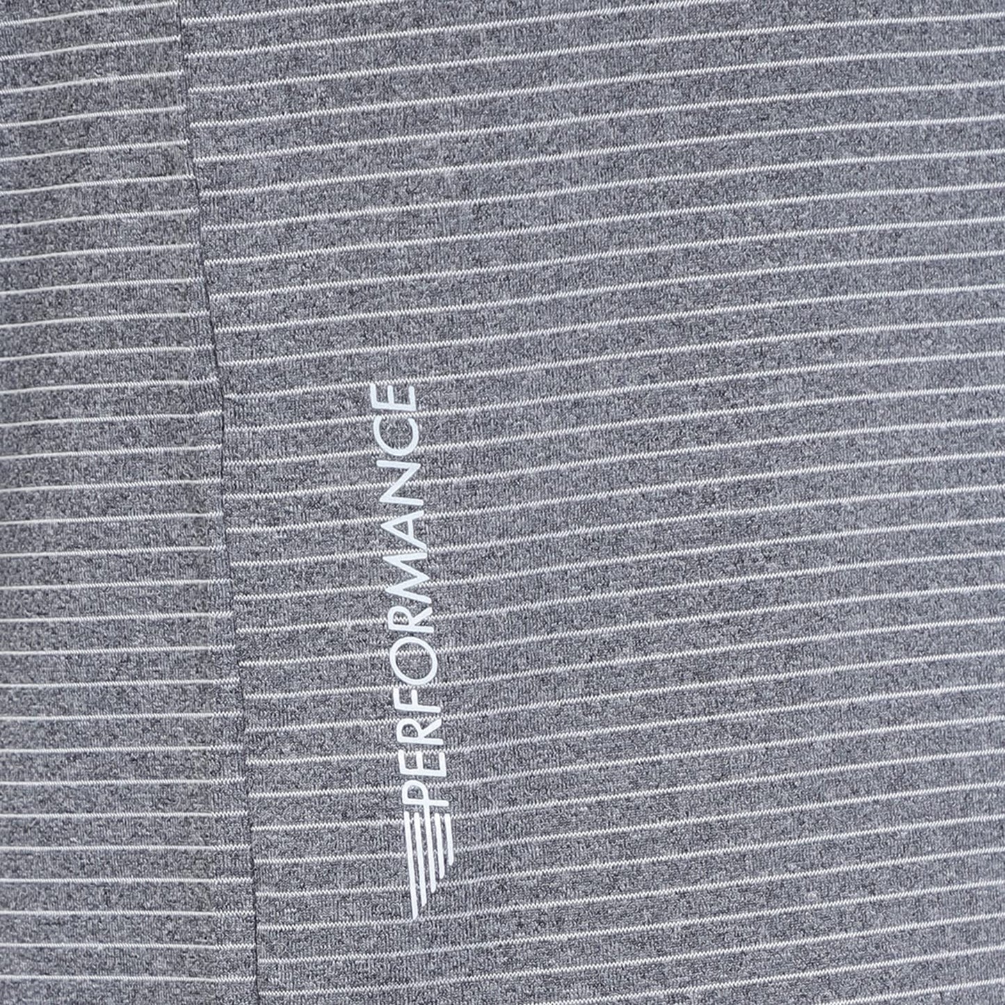 Van Heusen Performance Men T-Shirt - Polyester Spandex - Swift Dry, Crew Neck, Mesh Ventilation_61006_Grey Heather_L
