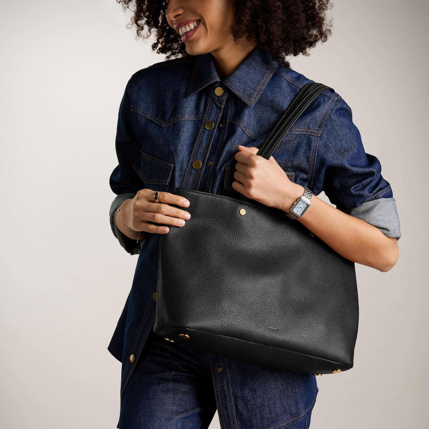 Fossil Jessie Black Tote Bag ZB11105001