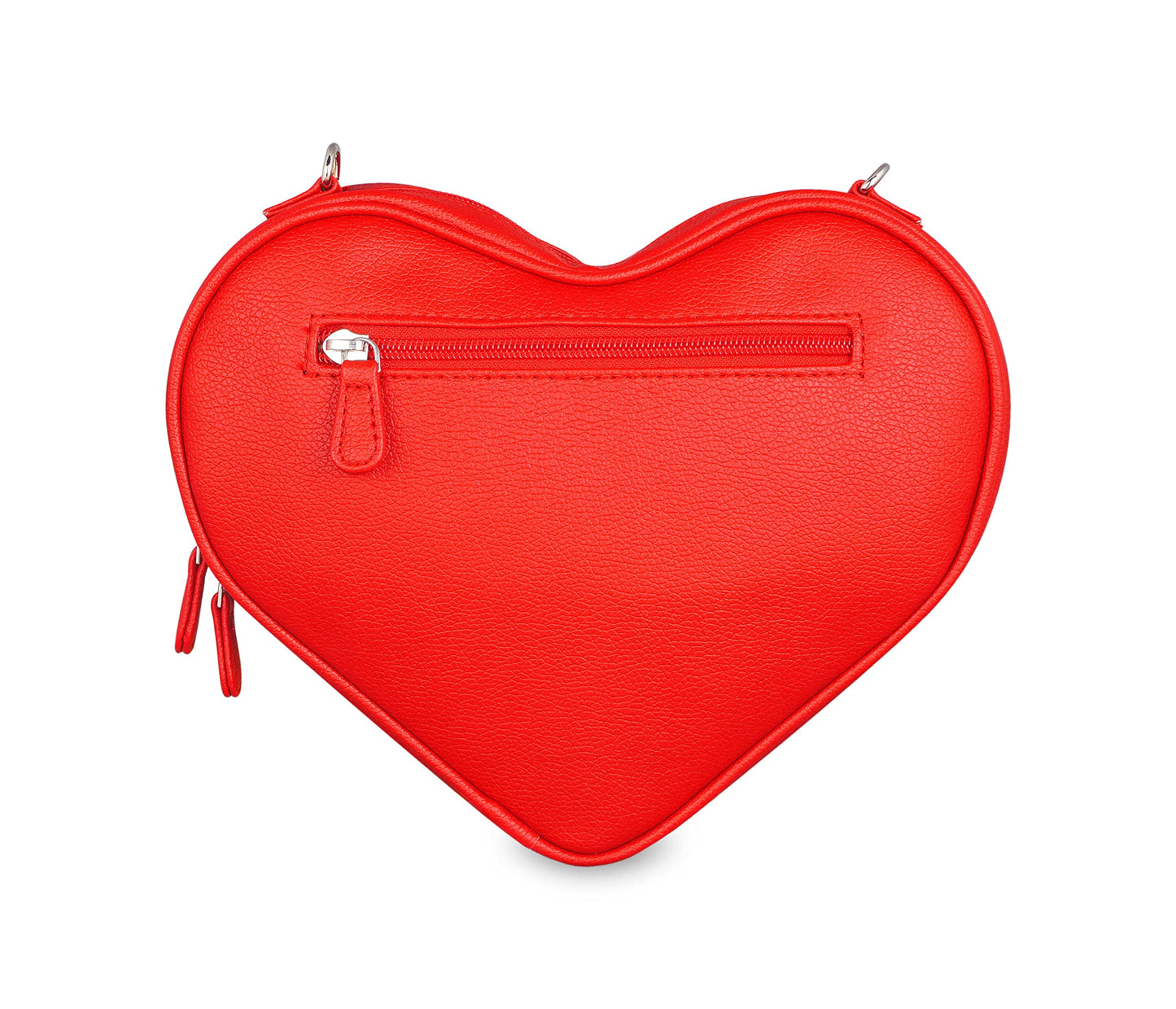 FLYING BERRY Womens Heart Shape Sling Bag (RED)