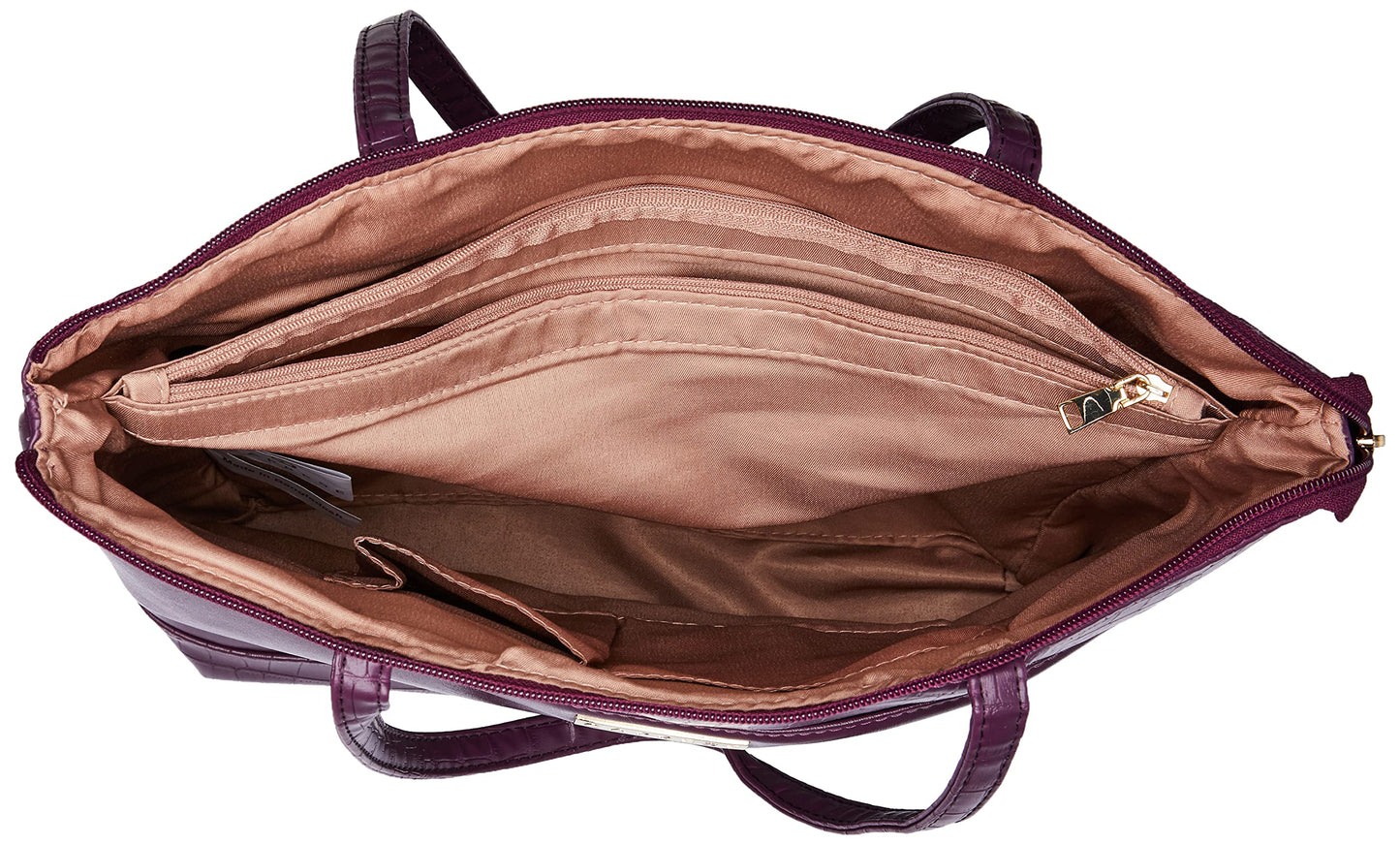 Caprese womens OLLIE T Large PLUM Tote Bag