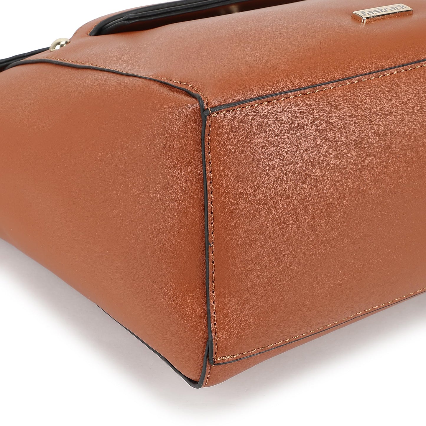 Fastrack Structured Sling Bag For Women | Faux Leather Sling With Detachable and Adjustable Belt | Flap Closure With Magnetic Lock and Handheld Option | Trendy Women Handbags