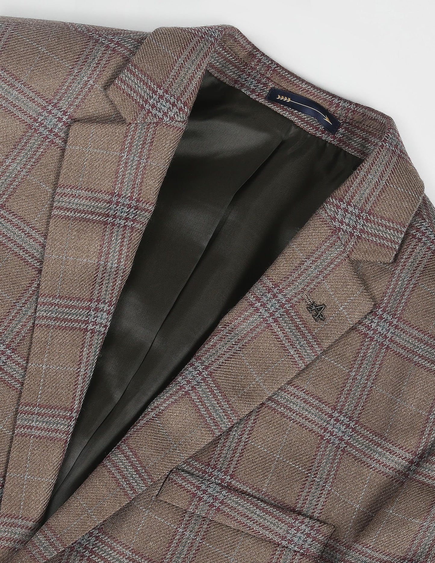 Arrow Men's Single Breasted Regular Blazer (ARAGBZ5073_Brown