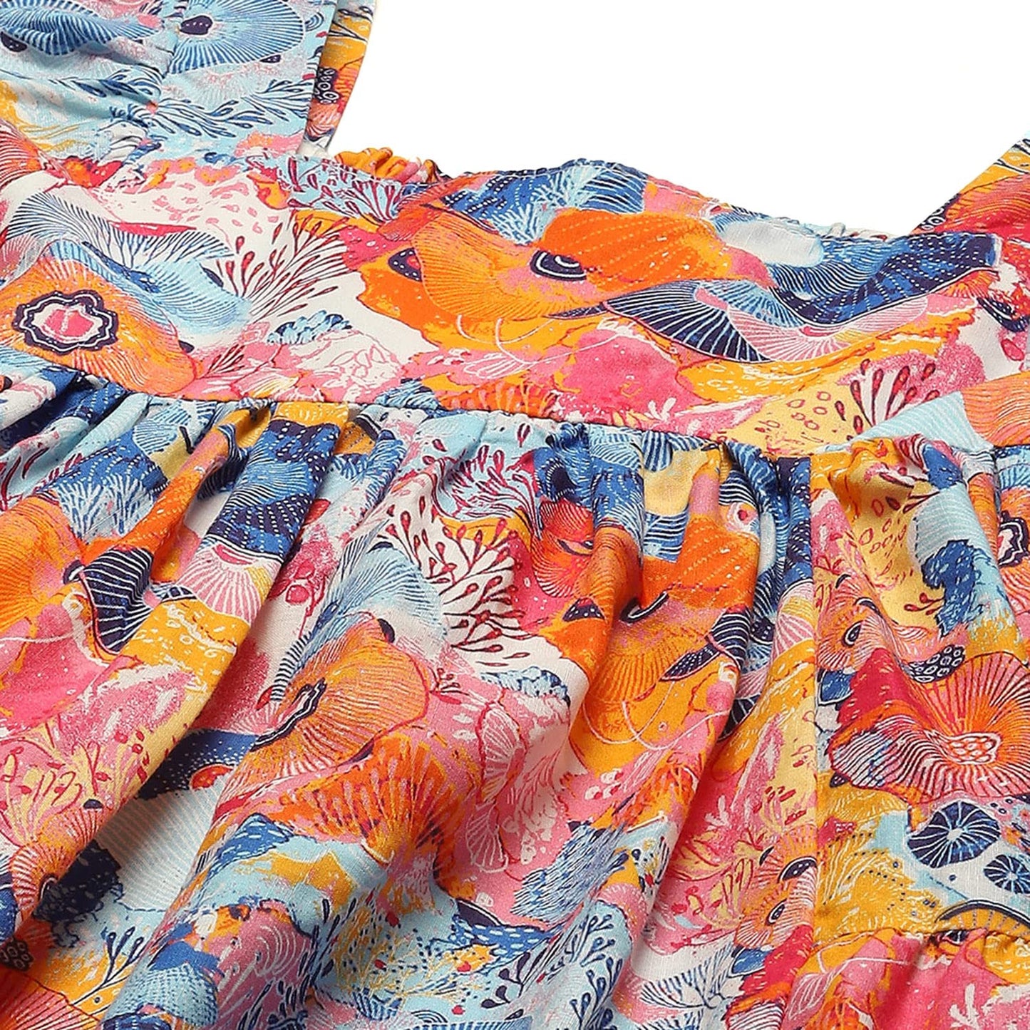 BIBA Girl Printed Kid(KW5286_Blue_5)