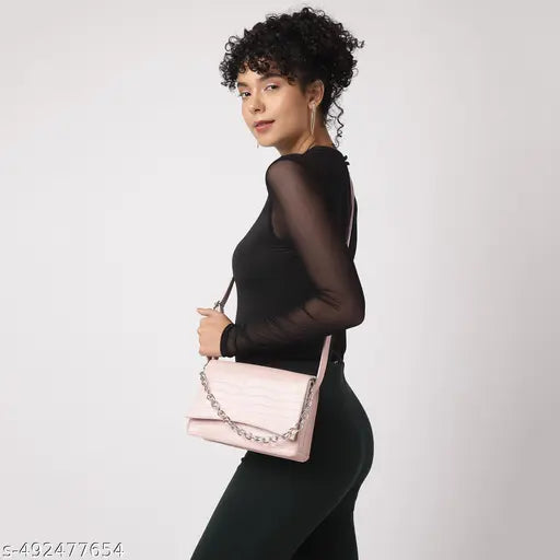 Fastrack Croc Textured Structured Sling Bag