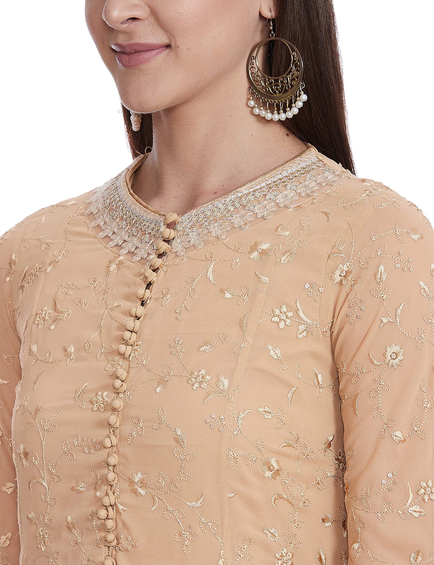 W for Woman Women's Rayon straight Salwar Suit Set (20FESP10527-400131_ Green_ 6 (X-Small))