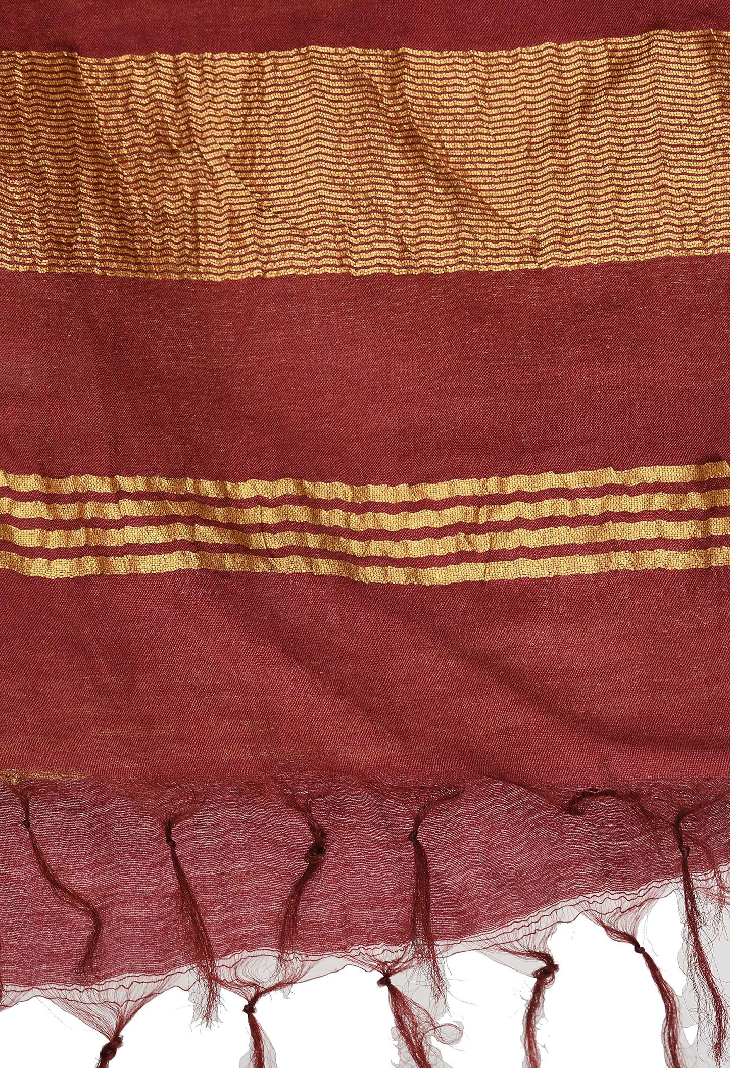 A R Silk Women's Self Design Cotton Dupatta (ARS0505_Maroon_Free Size)