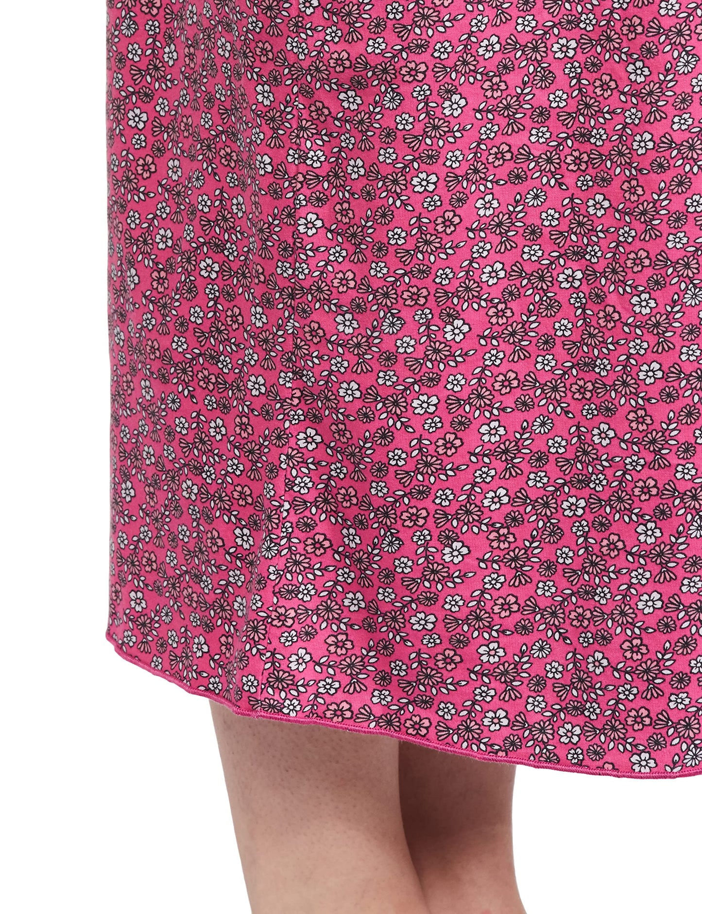 max Women Floral Printed Knit Nightgown (SP23KG04FUCHSIA)_L