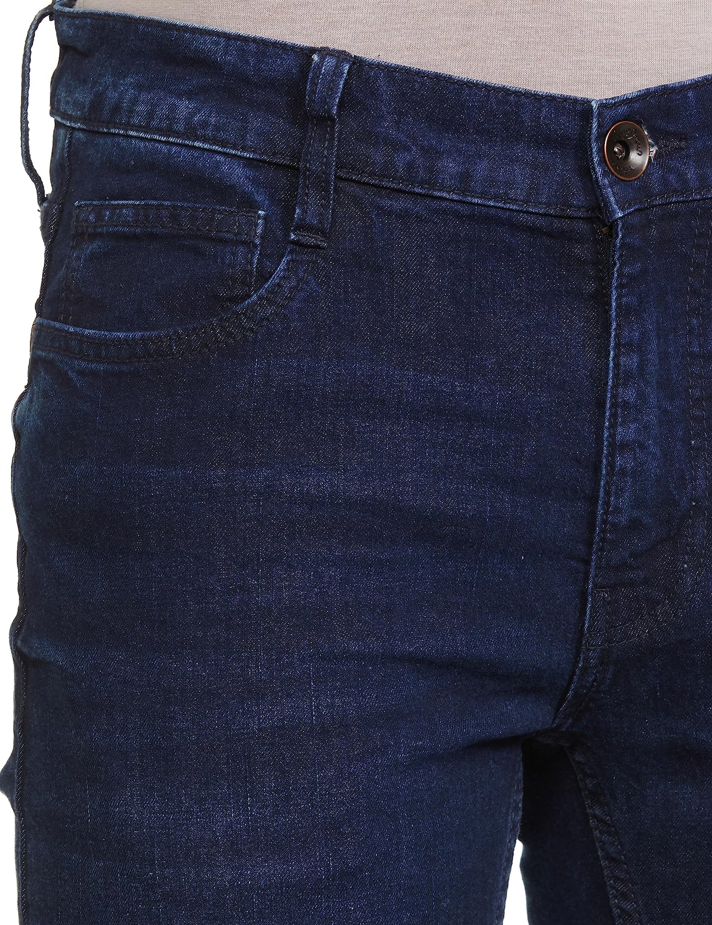 Pepe Jeans Men's Mid Rise Slim Fit Jeans Dark Blue