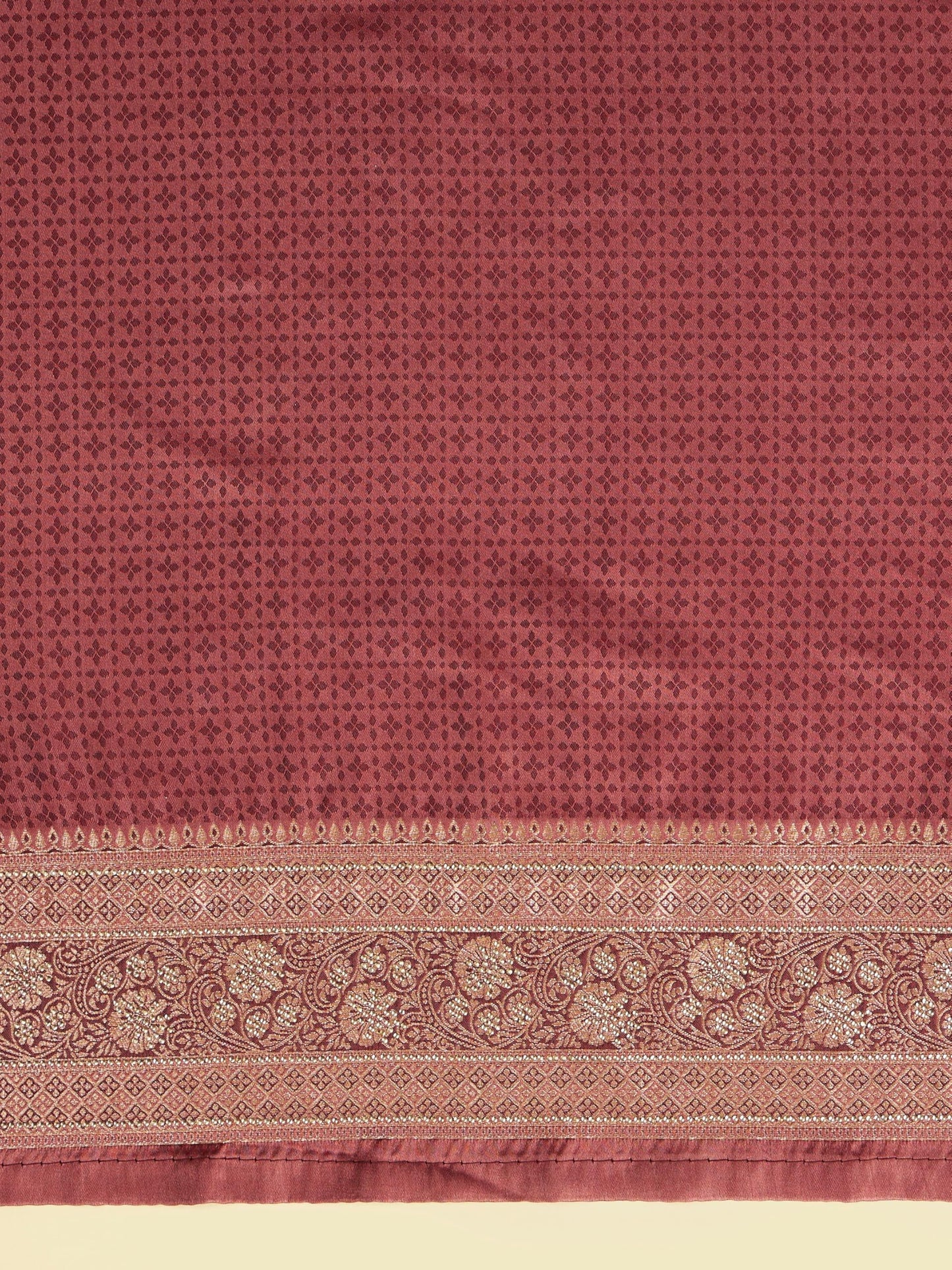 MOHEY Women's Art Silk Weave Saree with Blouse Piece(Dusty Pink)