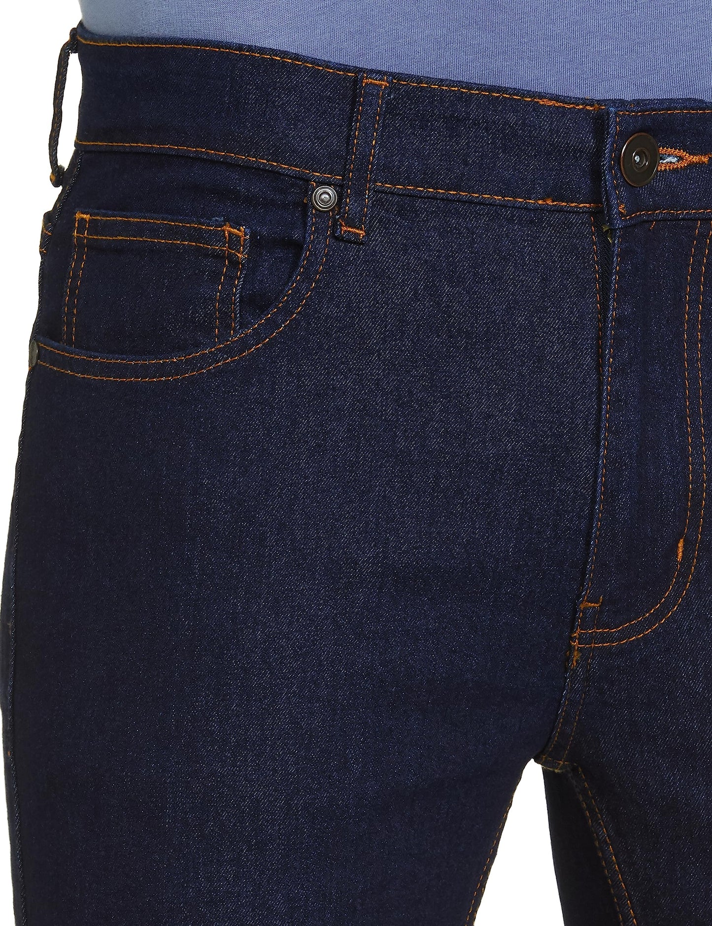 Max Men's Ankle Length Regular Fit Mid Rise Jeans (Royal Blue_34)