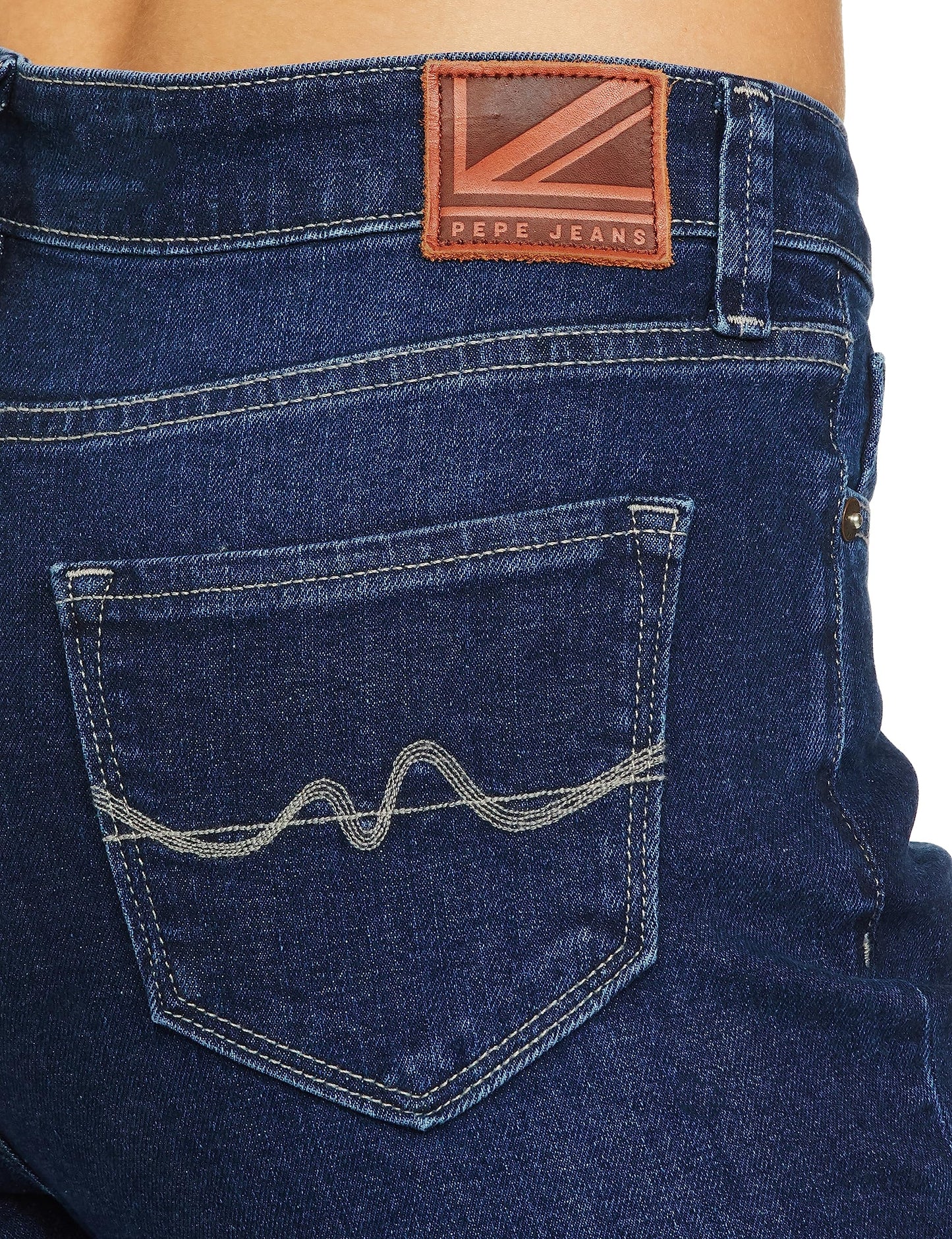 Pepe Jeans Women's High Rise Bootcut Fit Jeans Dark Used