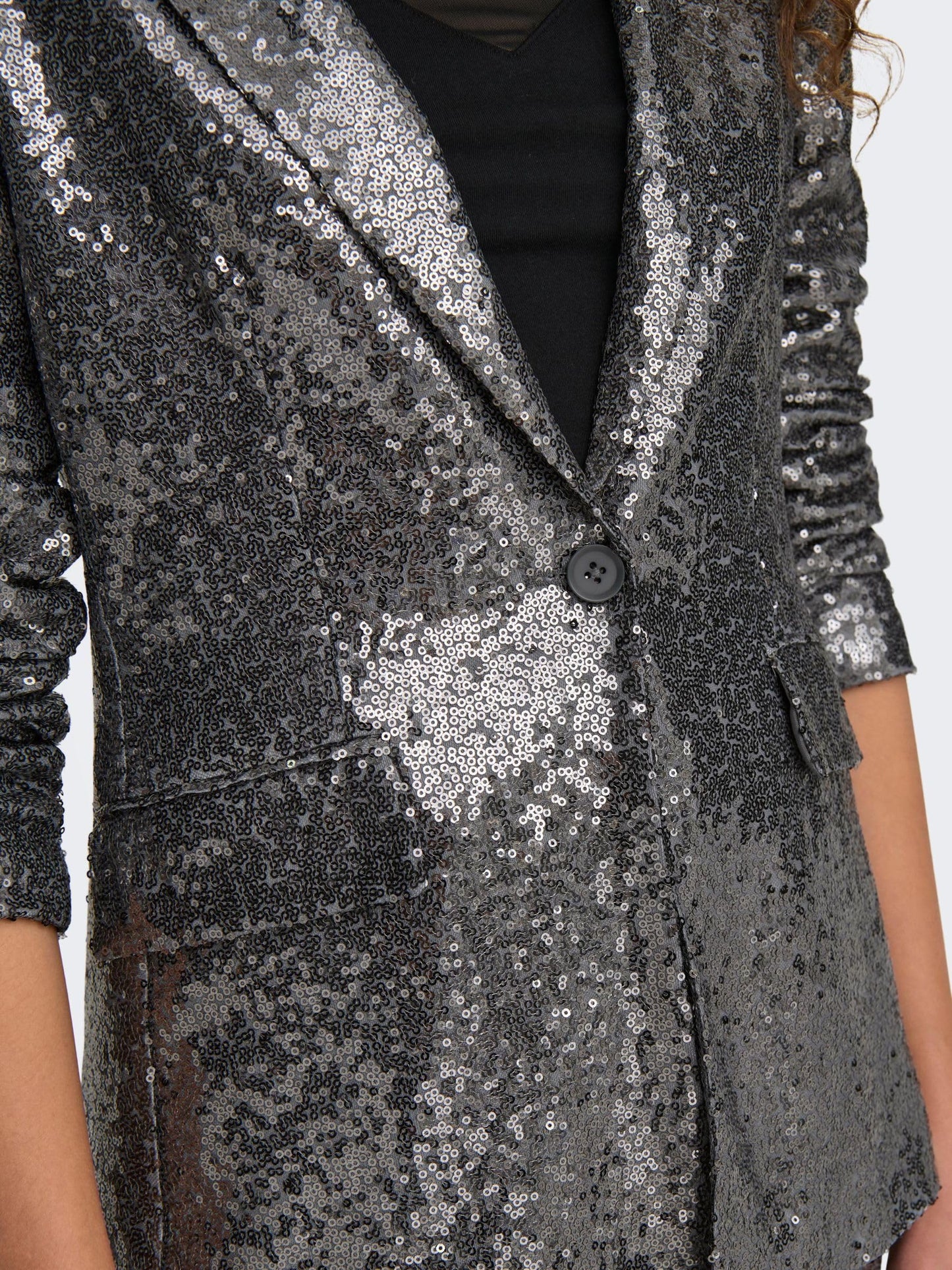 ONLY Women Tailored Fit Silver Blazer